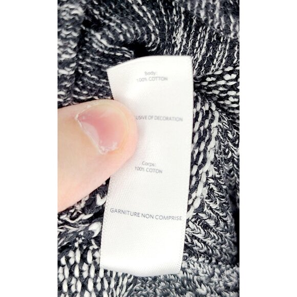 Ivivva black and white cardigan with snap closure 12 - Picture 8 of 8